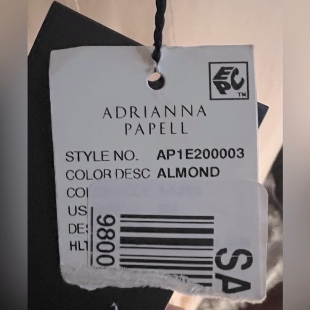 ADRIANNA PAPELL NWT LACE ILLUSION HALTER GOWN - Picture 10 of 11